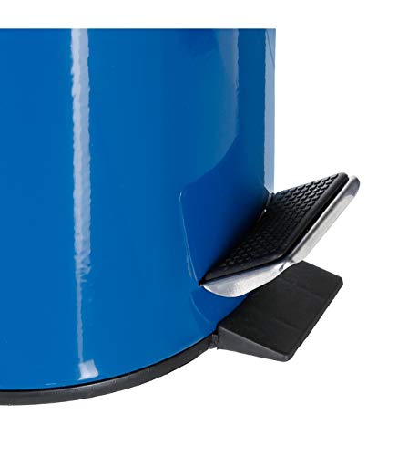 Cubo de basura metálico azul marino 3 l Cubo de basura metálico azul marino 3 l