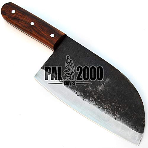 Cuchillo de cocina hecho a mano en acero 440C con recubrimiento en polvo Cuchillo de cocina - Cuchillo de cocina con funda 9649