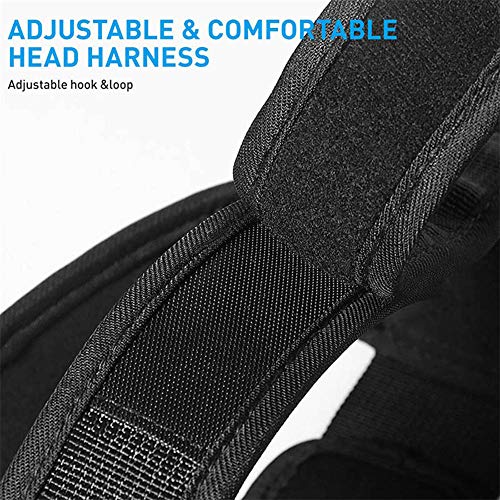 Cuello arnés Fuerza entrenador, con la cadena, para el fortalecimiento cabeza, la resistencia del entrenamiento - Comfort Strap mejorar la fuerza muscular, para el hogar, entrenamiento de la gimnasia