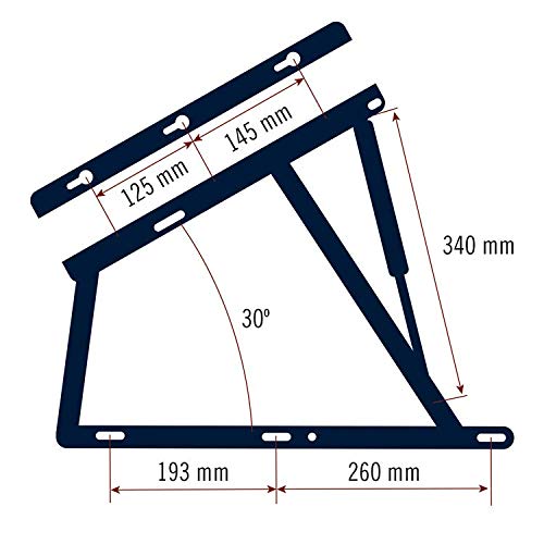 Cuens descanso juego de dos bisagras con resortes de 1150N para cama de 135cm Cuens descanso juego de dos bisagras con resortes de 1150N para cama de 135cm