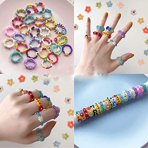 Cuentas de Colores, KEEHOM Set Mini Cuentas 2mm Abalorios Cristal para DIY Pulseras Collares Bisutería (24 Colores)