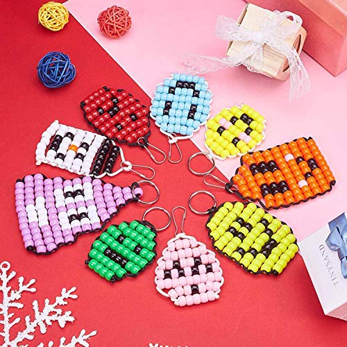 Cuentas de Cristal para Los niños DIY Pulseras Collares y Joyería-Making, 3mm Mini Regalo Cadena Cadena de Cuentas de Fabricación de Juego(15 Colores)