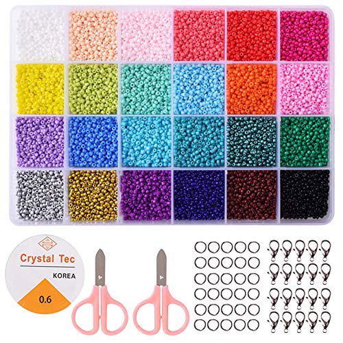 Cuentas para Collares Cuentas de Colores 2 mm Bolitas para Hacer Collares Pulseras Regalo para Niños 24 Colores Brillantes (2mm 24 colores) Cuentas para Collares Cuentas de Colores 2 mm Bolitas para Hacer Collares Pulseras Regalo para Niños 24 Colores Brillantes (2mm 24 colores)