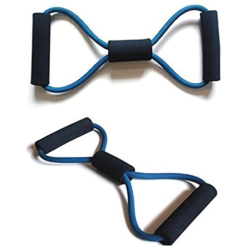 Cuerda Banda Elástica Tubo Tipo 8 para Gimnasio Entrenamiento Rehabilitación Yoga Pilates Colores 1 Pcs