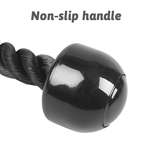 Cuerda de tríceps individual, para tríceps, cuerda de nailon para tríceps, cuerda para tirar hacia abajo con mango antideslizante, multigimnasio, entrenamiento, bíceps, tríceps, gimnasio o casa Cuerda de tríceps individual, para tríceps, cuerda de nailon para tríceps, cuerda para tirar hacia abajo con mango antideslizante, multigimnasio, entrenamiento, bíceps, tríceps, gimnasio o casa