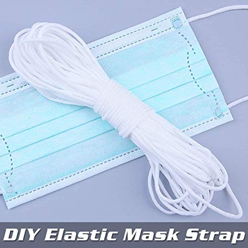 Cuerda Elastica 2 Piezas, Redondos Cintas elásticas para Costura Y Manualidades DIY Cordon, Cordón goma para Elástico de Cuerda Tela para Coser Ropa【3mm, 20m】 Cuerda Elastica 2 Piezas, Redondos Cintas elásticas para Costura Y Manualidades DIY Cordon, Cordón goma para Elástico de Cuerda Tela para Coser Ropa【3mm, 20m】
