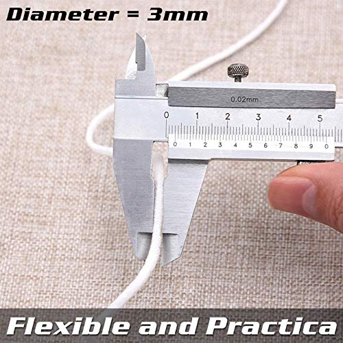 Cuerda Elastica 2 Piezas, Redondos Cintas elásticas para Costura Y Manualidades DIY Cordon, Cordón goma para Elástico de Cuerda Tela para Coser Ropa【3mm, 20m】 Cuerda Elastica 2 Piezas, Redondos Cintas elásticas para Costura Y Manualidades DIY Cordon, Cordón goma para Elástico de Cuerda Tela para Coser Ropa【3mm, 20m】