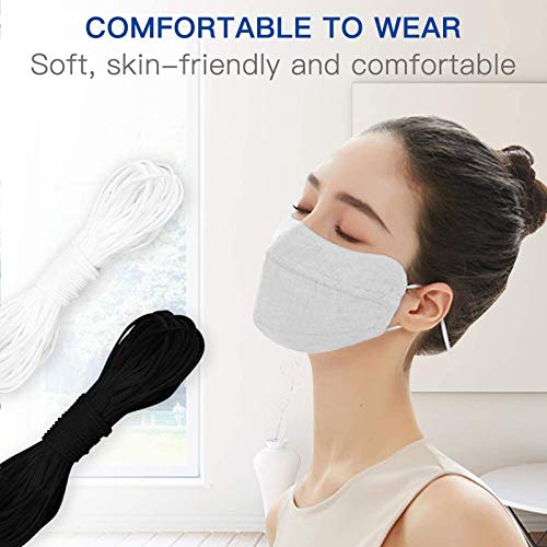 Cuerda Elastica 2 Piezas, Redondos Cintas elásticas para Costura Y Manualidades DIY Cordon, Cordón goma para Elástico de Cuerda Tela para Coser Ropa【3mm, 20m】 Cuerda Elastica 2 Piezas, Redondos Cintas elásticas para Costura Y Manualidades DIY Cordon, Cordón goma para Elástico de Cuerda Tela para Coser Ropa【3mm, 20m】