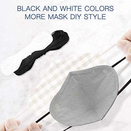 Cuerda Elastica 2 Piezas, Redondos Cintas elásticas para Costura Y Manualidades DIY Cordon, Cordón goma para Elástico de Cuerda Tela para Coser Ropa【3mm, 20m】 Cuerda Elastica 2 Piezas, Redondos Cintas elásticas para Costura Y Manualidades DIY Cordon, Cordón goma para Elástico de Cuerda Tela para Coser Ropa【3mm, 20m】