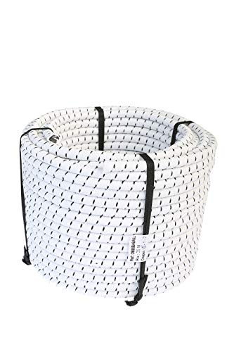 Cuerda Elastica 8mm. Monotex Polietileno. Piscinas (Standard NF P 90-308) Toldos Acampadas Exteriores Manualidades Nautica Amarres Escalada Resistente al Agua (25m, Blanco Chiné) Cuerda Elastica 8mm. Monotex Polietileno. Piscinas (Standard NF P 90-308) Toldos Acampadas Exteriores Manualidades Nautica Amarres Escalada Resistente al Agua (25m, Blanco Chiné)