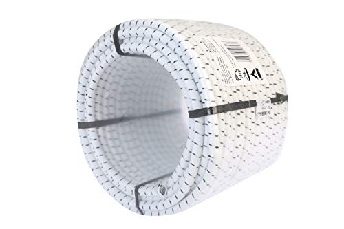 Cuerda Elastica 8mm. Monotex Polietileno. Piscinas (Standard NF P 90-308) Toldos Acampadas Exteriores Manualidades Nautica Amarres Escalada Resistente al Agua (25m, Blanco Chiné) Cuerda Elastica 8mm. Monotex Polietileno. Piscinas (Standard NF P 90-308) Toldos Acampadas Exteriores Manualidades Nautica Amarres Escalada Resistente al Agua (25m, Blanco Chiné)