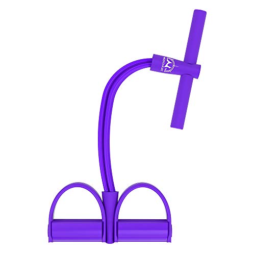 Cuerda para ejercitar piernas, 4 tubos, multifunción, para yoga, fitness, pedal, cuerda de tracción, culturismo, expansión, bandas de resistencia para el ejercicio en casa y el gimnasio (morado) Cuerda para ejercitar piernas, 4 tubos, multifunción, para yoga, fitness, pedal, cuerda de tracción, culturismo, expansión, bandas de resistencia para el ejercicio en casa y el gimnasio (morado)