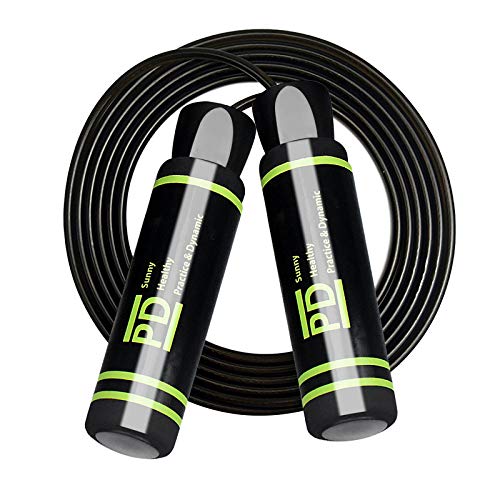 Cuerda para Saltar, Comba Crossfit para Hombre Mujer, con Mango Antideslizante y Rodamientos Rápidos de Bolas, para Caseros, Fitness Cuerda para Saltar, Comba Crossfit para Hombre Mujer, con Mango Antideslizante y Rodamientos Rápidos de Bolas, para Caseros, Fitness