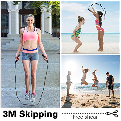 Cuerda para Saltar,Comba de Crossfit, Boxeo, MMA con Contador y Medidor de Calorías,Cuerda de Salto Longitud Ajustable,2 Formas de Entrenamiento Fitness en Casa, Oficina o Gimnasio Cuerda para Saltar,Comba de Crossfit, Boxeo, MMA con Contador y Medidor de Calorías,Cuerda de Salto Longitud Ajustable,2 Formas de Entrenamiento Fitness en Casa, Oficina o Gimnasio
