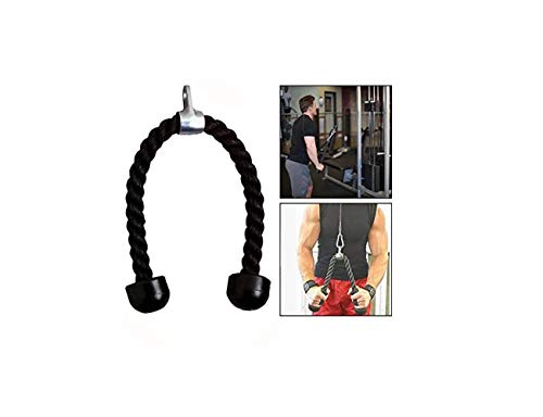 Cuerda Tríceps, Cuerda de Entrenamiento para Tríceps, Bíceps, Hombros y Abdominales, Ideal para Usar en Casa o Gimnasio Cuerda Tríceps, Cuerda de Entrenamiento para Tríceps, Bíceps, Hombros y Abdominales, Ideal para Usar en Casa o Gimnasio
