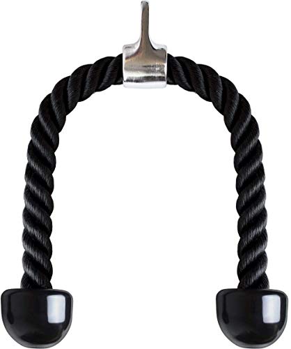 Cuerda Tríceps - Cuerda para Entrenamiento Trabajos Pesados Cuerda Biceps Cable de Fijación Nylon Triceps Cuerda Polea Desplegable Manijas Antideslizantes para Fitness Body Building Uso Doméstico Cuerda Tríceps - Cuerda para Entrenamiento Trabajos Pesados Cuerda Biceps Cable de Fijación Nylon Triceps Cuerda Polea Desplegable Manijas Antideslizantes para Fitness Body Building Uso Doméstico