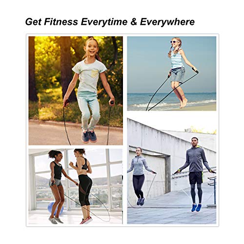 Cuerdas de Saltar 2 PCS, Profesional Cuerda de Salto Sin Enredos de Velocidad con Mango de Espuma de Suave, Fácilmente Ajustable para Fitness Ejercicio Quema Grasa Aumentar la Resistencia Cuerdas de Saltar 2 PCS, Profesional Cuerda de Salto Sin Enredos de Velocidad con Mango de Espuma de Suave, Fácilmente Ajustable para Fitness Ejercicio Quema Grasa Aumentar la Resistencia
