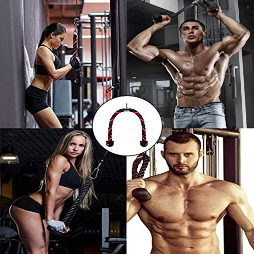 Cuerdas de Tríceps Polea,Tianher Cuerda Tríceps Polea de Tirar Hacia Abajo De la Cuerda con Cuerda Traccion Musculacion Las Combinaciones De Entrenamiento De Fuerza Del Brazo. Cuerdas de Tríceps Polea,Tianher Cuerda Tríceps Polea de Tirar Hacia Abajo De la Cuerda con Cuerda Traccion Musculacion Las Combinaciones De Entrenamiento De Fuerza Del Brazo.