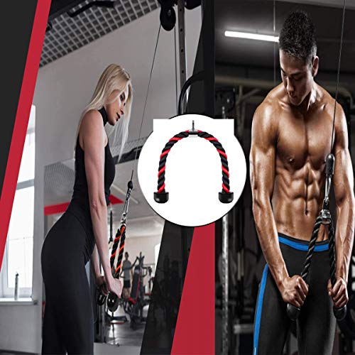 Cuerdas de Tríceps Polea,Tianher Cuerda Tríceps Polea de Tirar Hacia Abajo De la Cuerda con Cuerda Traccion Musculacion Las Combinaciones De Entrenamiento De Fuerza Del Brazo. Cuerdas de Tríceps Polea,Tianher Cuerda Tríceps Polea de Tirar Hacia Abajo De la Cuerda con Cuerda Traccion Musculacion Las Combinaciones De Entrenamiento De Fuerza Del Brazo.