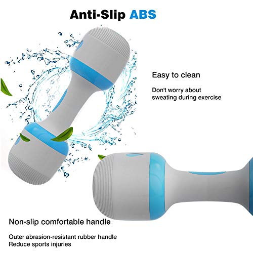 cuffslee Mancuerna Ajustable, Selección De Peso 5 En 1, Barra De Peso Multiusos con Agarre Antideslizante para La Oficina del Gimnasio En Casa (Individual 5 Kg Azul) cuffslee Mancuerna Ajustable, Selección De Peso 5 En 1, Barra De Peso Multiusos con Agarre Antideslizante para La Oficina del Gimnasio En Casa (Individual 5 Kg Azul)