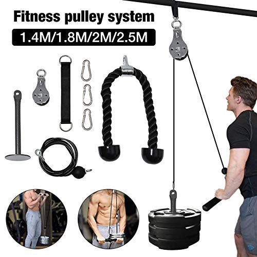 cuffslee Sistema De Fijación De La Máquina De Cable De Polea De Ejercicios, Flexiones De Bíceps, Extensiones De Tríceps Ejercicios De Ejercicios, Equipos De Ejercicios para El Gimnasio En Casa (2 M) cuffslee Sistema De Fijación De La Máquina De Cable De Polea De Ejercicios, Flexiones De Bíceps, Extensiones De Tríceps Ejercicios De Ejercicios, Equipos De Ejercicios para El Gimnasio En Casa (2 M)