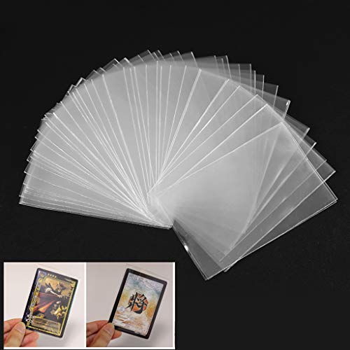 Cuigu Lote de 100 fundas mágicas transparentes para proteger los naipes de los juegos de cartas, como póquer, tarot, Tres Reinos, plástico, transparente, B Cuigu Lote de 100 fundas mágicas transparentes para proteger los naipes de los juegos de cartas, como póquer, tarot, Tres Reinos, plástico, transparente, B