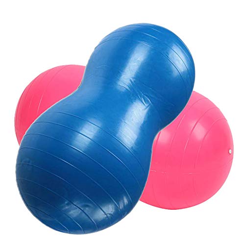 cuiyoush Pelota de yoga en forma de cacahuete bolas de masaje pilates bola de masaje fitness accesorios deportivos púrpura