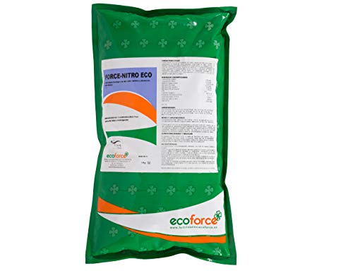 CULTIVERS Force-Nitro de 1 kg. Fertilizante - Abono de Aminoácidos + Hierro. Producto de alta concentración con registro ecológico. Plantas más vigorosas y negras (exentas de carencias nutricionales).