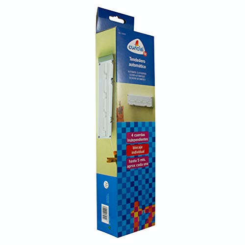 Cuncial TZ-S-4 - Tendedero de ropa automático, 4 hilos Cuncial TZ-S-4 - Tendedero de ropa automático, 4 hilos