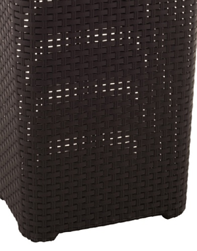 Curver 193009 - Cesta de ropa Natural Style, con tapa configurable, 40 L, color chocolate Curver 193009 - Cesta de ropa Natural Style, con tapa configurable, 40 L, color chocolate