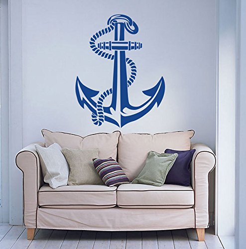 customwallsdesign Adhesivo Decorativo para Pared de Vinilo Ancla náutica, decoración para la Pared customwallsdesign Adhesivo Decorativo para Pared de Vinilo Ancla náutica, decoración para la Pared