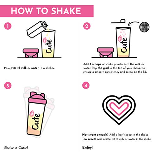 Cute Nutrition Batido Sustitutivo de Comida Sabor Chocolate para el Control de la Pérdida de Peso en Polvo Bebida Dietética para Mujer Bote de 500 g Cute Nutrition Batido Sustitutivo de Comida Sabor Chocolate para el Control de la Pérdida de Peso en Polvo Bebida Dietética para Mujer Bote de 500 g