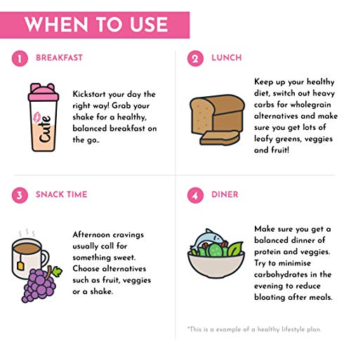 Cute Nutrition Batido Sustitutivo de Comida Sabor Vainilla para el Control de la Pérdida de Peso en Polvo Bebida Dietética Para Mujer Bote de 500g Cute Nutrition Batido Sustitutivo de Comida Sabor Vainilla para el Control de la Pérdida de Peso en Polvo Bebida Dietética Para Mujer Bote de 500g