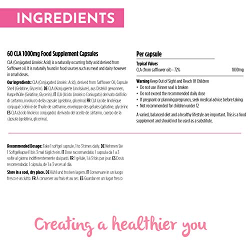 Cute Nutrition CLA Softgels 1000mg sin OMG Pastillas de Ácido Linoleico Conjugado Natural Súper Fuerte Para Mujeres Cute Nutrition CLA Softgels 1000mg sin OMG Pastillas de Ácido Linoleico Conjugado Natural Súper Fuerte Para Mujeres