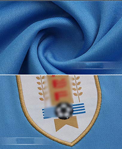 CWWAP Forlan 10 Camiseta de fútbol de Uruguay No. 9 Camiseta de hinchas, Camiseta de Jersey de fútbol elástica de poliéster y Pantalones Cortos Uniformes de Entrenamiento del Equipo-No.9-26 CWWAP Forlan 10 Camiseta de fútbol de Uruguay No. 9 Camiseta de hinchas, Camiseta de Jersey de fútbol elástica de poliéster y Pantalones Cortos Uniformes de Entrenamiento del Equipo-No.9-26