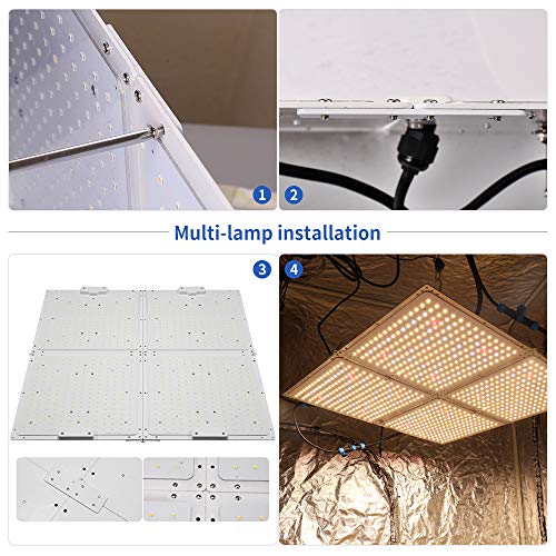 CXhome Lamparas Led Cultivo CX-1000 Full Spectrum Rojo & IR & Azul & 3000K Samsung LED & 6500K & 3500K True Full Driver Grow Light para Hidropónica Flores y Planta de Semillero Cultivo(240 Leds) CXhome Lamparas Led Cultivo CX-1000 Full Spectrum Rojo & IR & Azul & 3000K Samsung LED & 6500K & 3500K True Full Driver Grow Light para Hidropónica Flores y Planta de Semillero Cultivo(240 Leds)