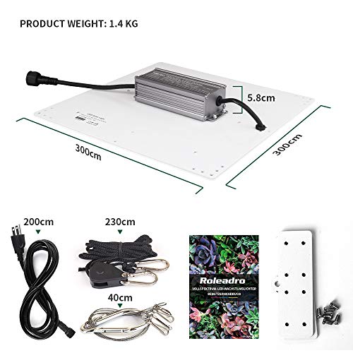 CXhome Lamparas Led Cultivo CX-1000 Full Spectrum Rojo & IR & Azul & 3000K Samsung LED & 6500K & 3500K True Full Driver Grow Light para Hidropónica Flores y Planta de Semillero Cultivo(240 Leds) CXhome Lamparas Led Cultivo CX-1000 Full Spectrum Rojo & IR & Azul & 3000K Samsung LED & 6500K & 3500K True Full Driver Grow Light para Hidropónica Flores y Planta de Semillero Cultivo(240 Leds)
