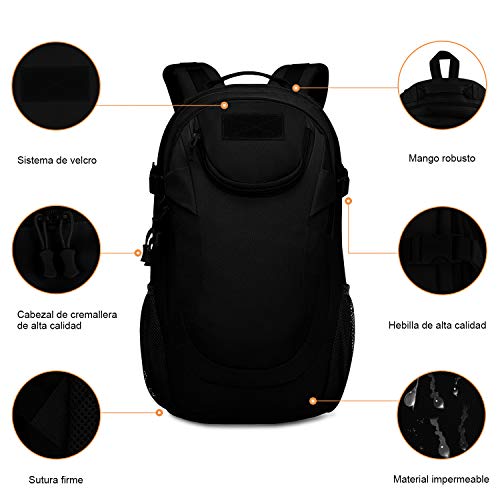 CX&LL 35L Mochila Táctica Impermeable Mochila Senderismo Mochila Macuto Militar para Excursiòn Montañismo Ciclismo Escalada al Aire Libre Deporte Trekking, Negro CX&LL 35L Mochila Táctica Impermeable Mochila Senderismo Mochila Macuto Militar para Excursiòn Montañismo Ciclismo Escalada al Aire Libre Deporte Trekking, Negro