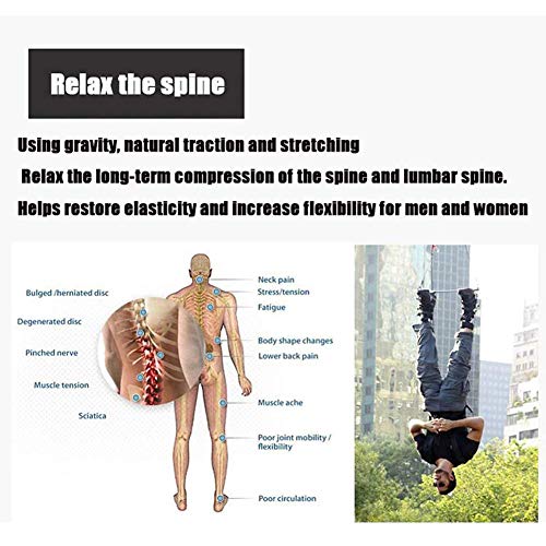 CYQAQ Botas de inversión Anti-Gravedad Abdominales Abdominales Abdominales Sentarse Ganchos Bar Terapia Core Gym Fitness Ejercitador CYQAQ Botas de inversión Anti-Gravedad Abdominales Abdominales Abdominales Sentarse Ganchos Bar Terapia Core Gym Fitness Ejercitador