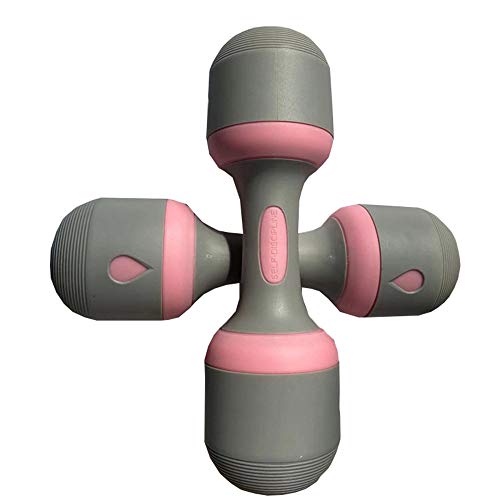 CYzpf 2 * 5kg Mancuernas Inicio Ajustables Entrenamiento de Fuerza Máquinas de Fitness Deportes Pesas para Gimnasio Accesorios de Aparatos Gimnasia,Pink