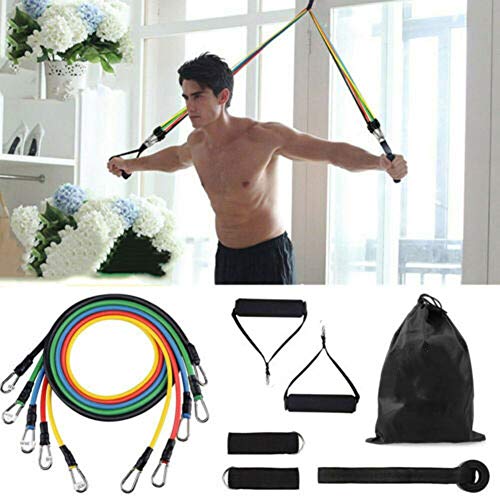 cz hezhu eu Bandas Resistencia Ejercicios Yoga 11Pcs Set Tubos de Entrenamiento físico cz hezhu eu Bandas Resistencia Ejercicios Yoga 11Pcs Set Tubos de Entrenamiento físico