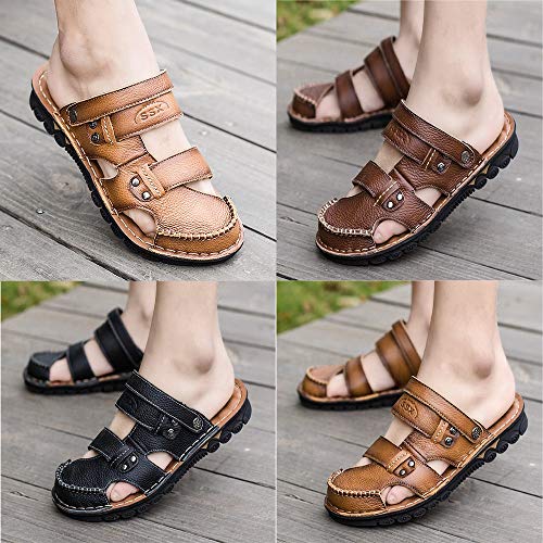 Czcrw Nuevas Sandalias de Verano for Hombre Zapatillas de Cuero clásicas Romanas Zapatillas Zapatillas de Playa Zapatillas de Deporte for Hombre Zapatillas de Agua for Hombre Sandalias de Trekking Czcrw Nuevas Sandalias de Verano for Hombre Zapatillas de Cuero clásicas Romanas Zapatillas Zapatillas de Playa Zapatillas de Deporte for Hombre Zapatillas de Agua for Hombre Sandalias de Trekking