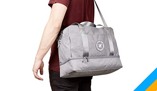 Daabliz - Bolsos 40x20x25 Ryanair y Vueling - Bolsa Viaje/Maleta De Cabina Hombre Mujer Juvenil - Viajes Negocios Diaria Casual - Gran Capacidad 20l, Mochila Antirrobo, Impermeable (Gris)