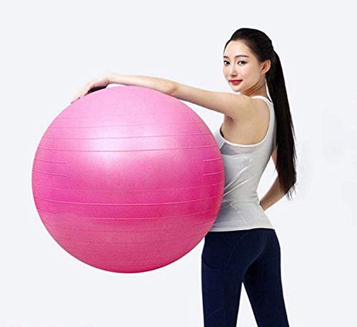 DABUTY ONLINE, S.L. 55cm / 65cm / 75cm Tamaño de Pilates Pelota de Ejercicio Balance de la Gimnasia Ejercicio Yoga Clase Bola de la Base de PVC,Azul,75cm