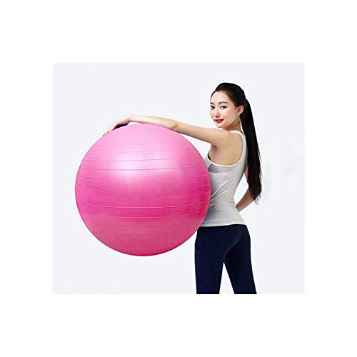 DABUTY ONLINE, S.L. Pelota de Ejercicio para Fitnes con bombín. Pelota Yoga. Balón para Ejercicios. Balones Pilates. Tamaño 75cm (Rojo)