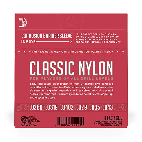 D'Addario EJ27N Juego de Cuerdas para Guitarra Clásica de Nylon D'Addario EJ27N Juego de Cuerdas para Guitarra Clásica de Nylon