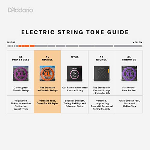 D'Addario EXL120 - Juego de cuerdas para guitarra eléctrica de níquel, 9-42 D'Addario EXL120 - Juego de cuerdas para guitarra eléctrica de níquel, 9-42