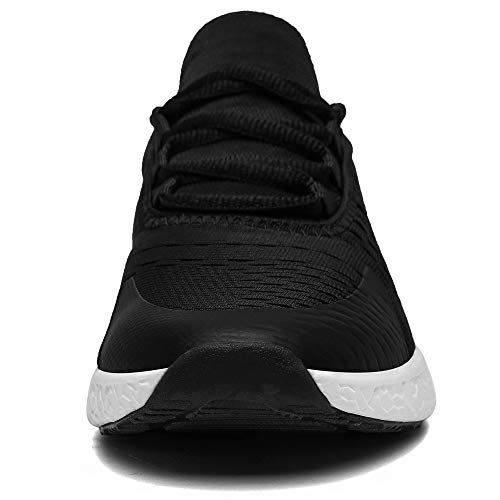 DAFENP Zapatillas Running de Deportivas para Hombre Mujer Gimnasio Sneakers Comodos Deportes Calzado Ligero Transpirable XZ275-halfblack-EU46