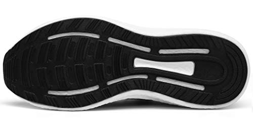 DAFENP Zapatillas Running de Deportivas para Hombre Mujer Gimnasio Sneakers Comodos Deportes Calzado Ligero Transpirable XZ275-halfblack-EU46