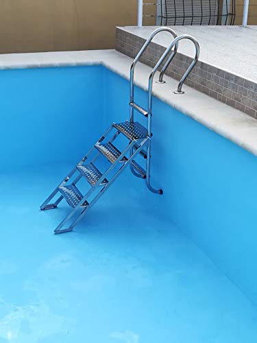 Dahlia Escalera de Piscina Adaptable a su Escalera de 4 peldaños de Acceso facil para Personas con Movilidad Reducida Dahlia Escalera de Piscina Adaptable a su Escalera de 4 peldaños de Acceso facil para Personas con Movilidad Reducida